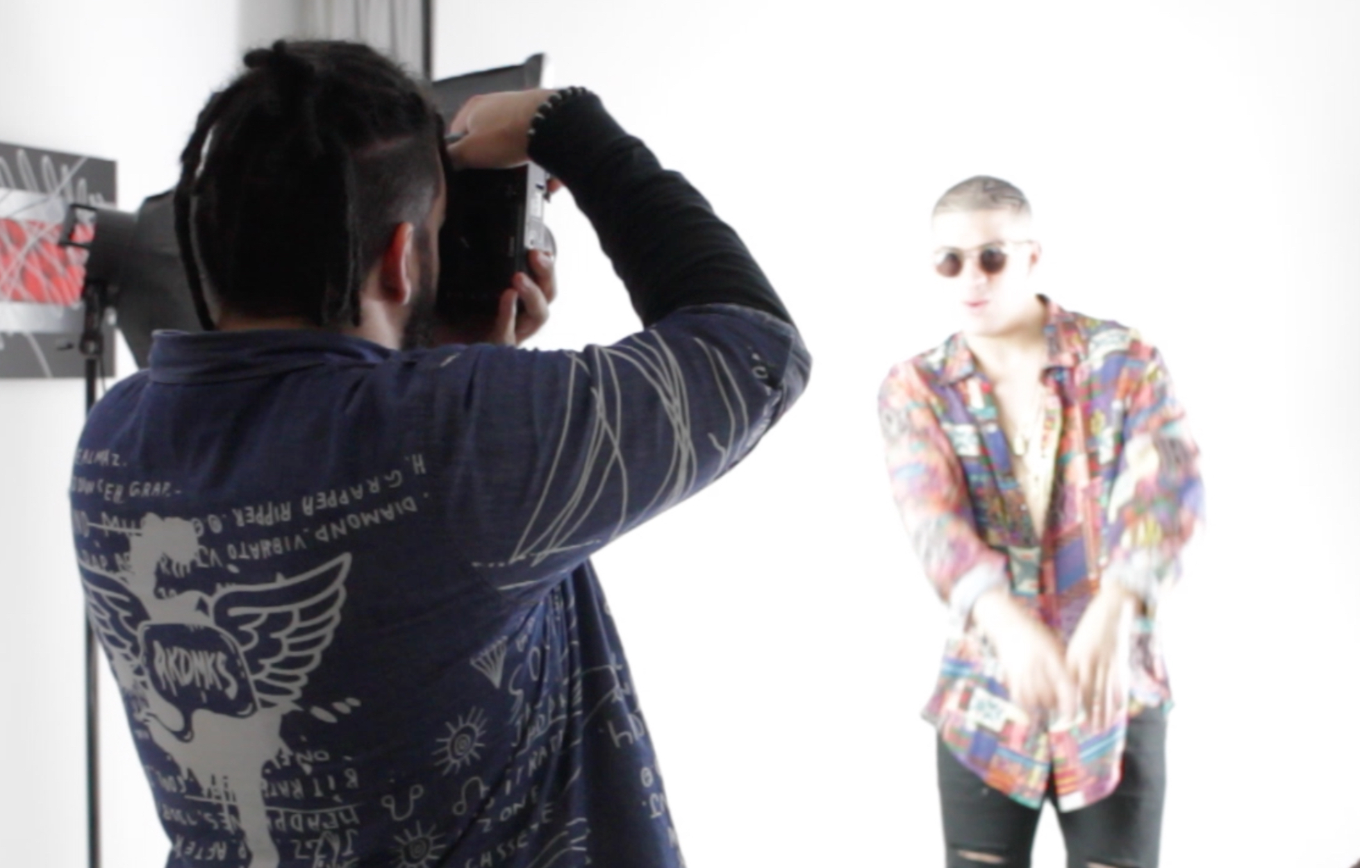 Bad Bunny Shoot BTS